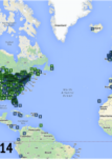 Location of Green Beer and Irish Stout Tweets during St. Patrick's Day 2014