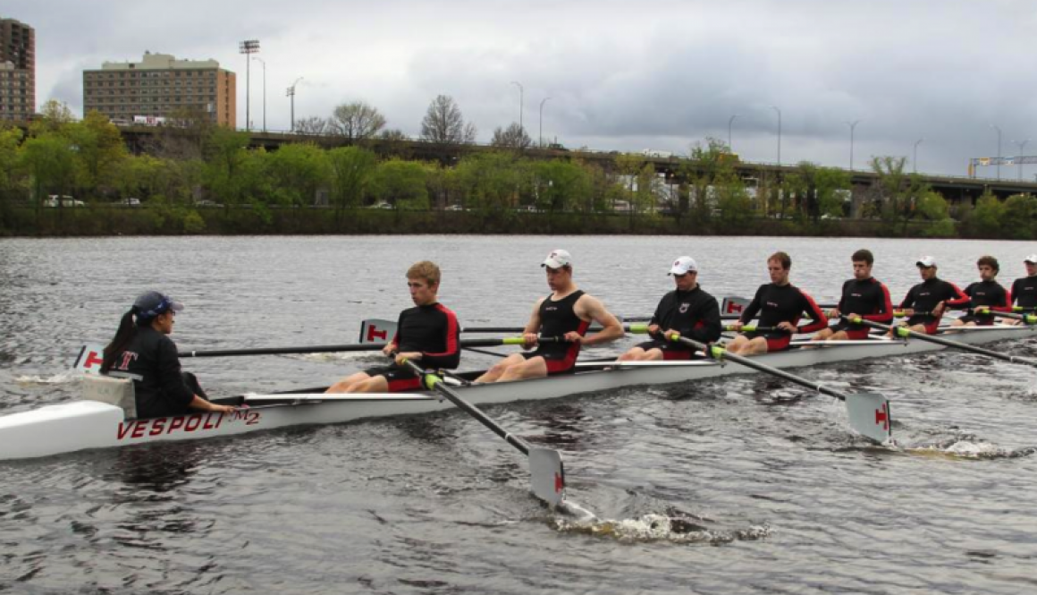 MIT Crew Team Demonstrating the Extraordinary Skill Required to Operate Android Wear Smartwatches by Row, Row, Rowing their way down the Charles River in Boston