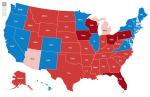 The final electoral map from the New York Times