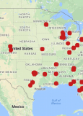 Two Weeks of Geolocated Tweets Mentioning IoT. Where there are not tweets are actually some of the regions where IoT will be transformative but probably not using 5G.